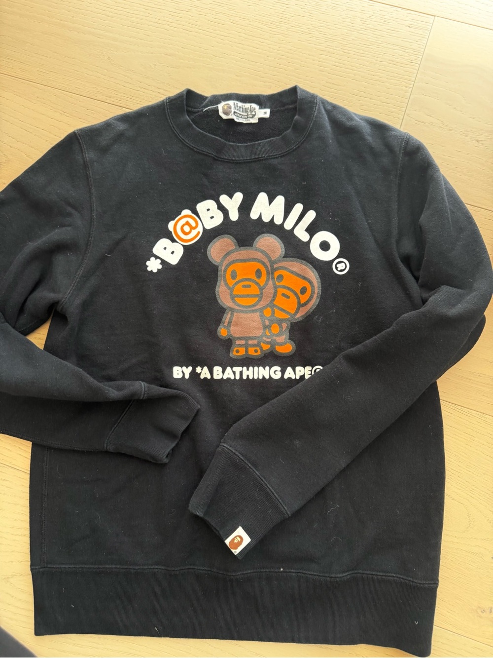 A Bathing Ape Baby Milo BE@RBRICK Collab sweatshirt M